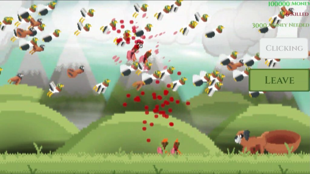 A game shooting ducks